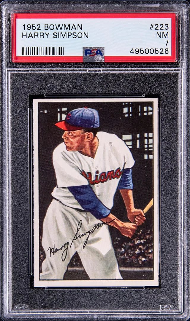 1952 Bowman Harry Simpson #223 card image