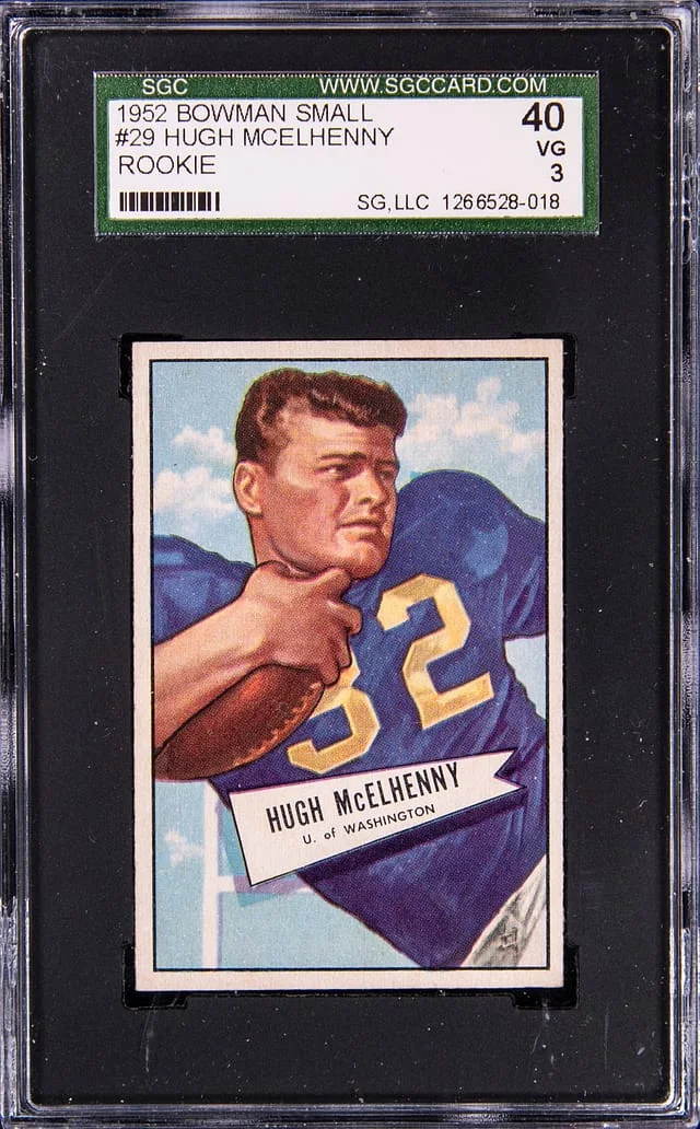1952 Bowman Hugh McElhenny Small #29 card image