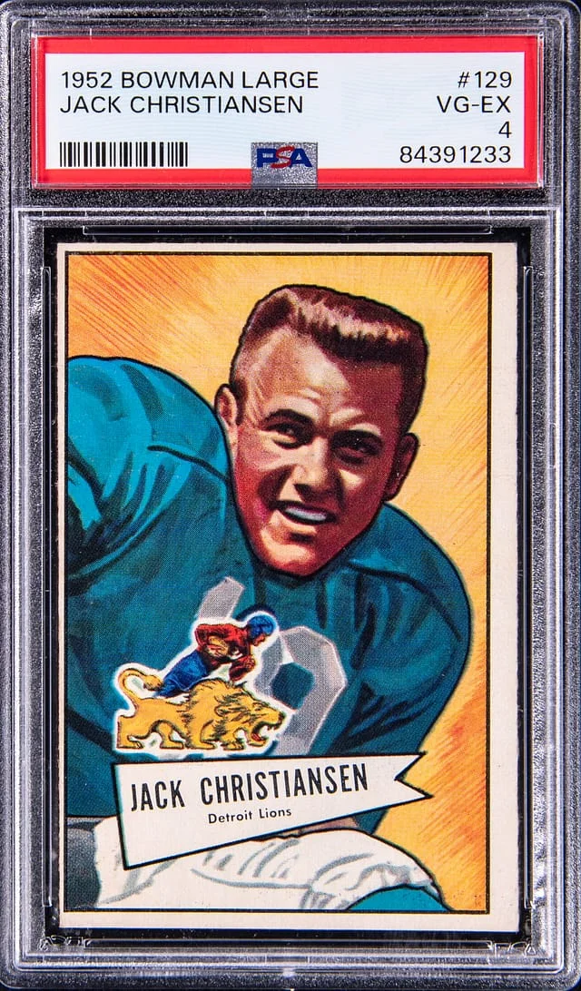 1952 Bowman Jack Christiansen Small #129 card image