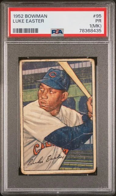 1952 Bowman Luke Easter #95 card image