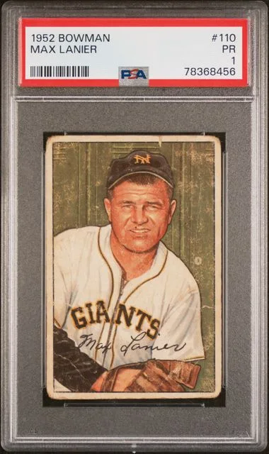 1952 Bowman Max Lanier #110 card image
