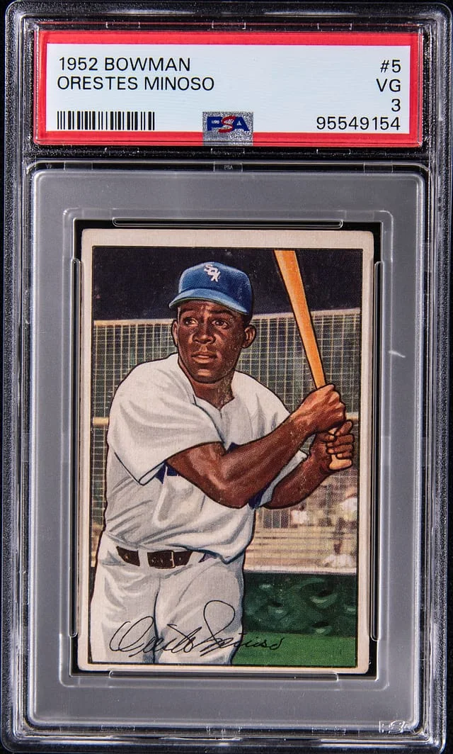 1952 Bowman Orestes Minoso #5 card image