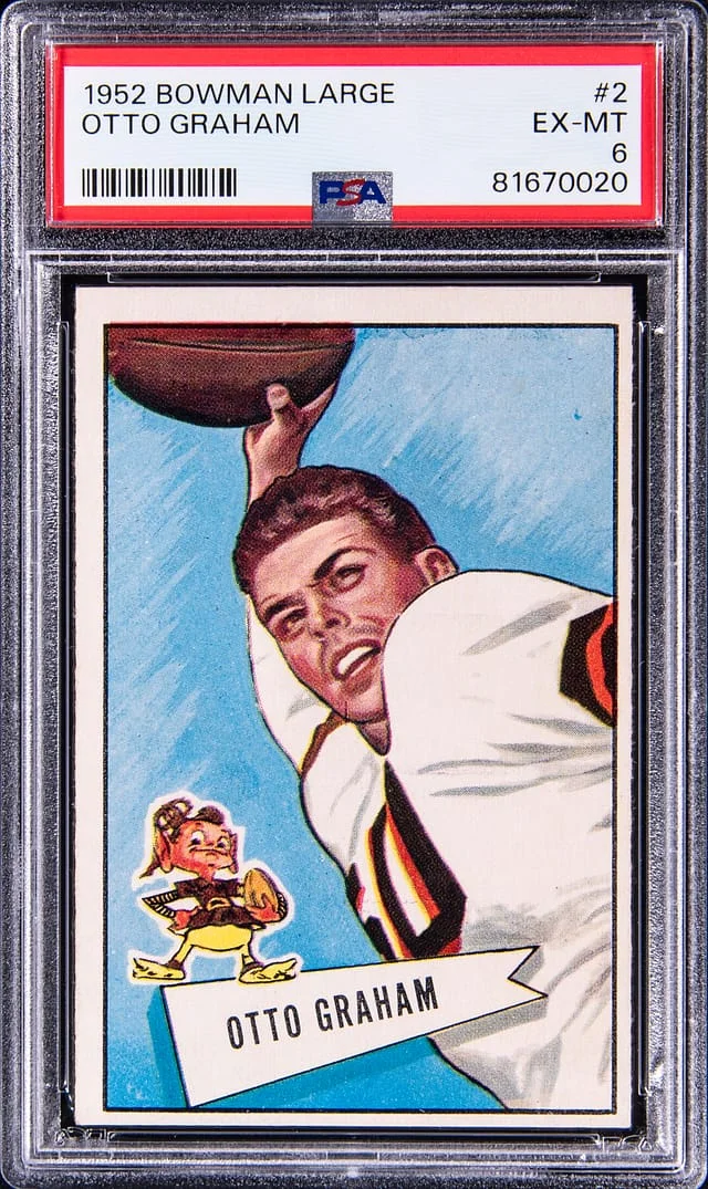 1952 Bowman Otto Graham Large #2 card image