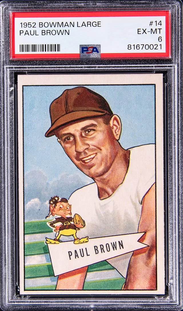 1952 Bowman Paul Brown Large #14 card image