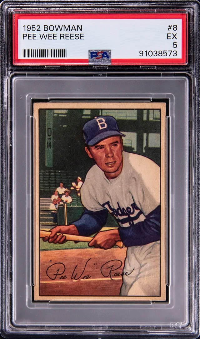 1952 Bowman Pee Wee Reese #8 card image
