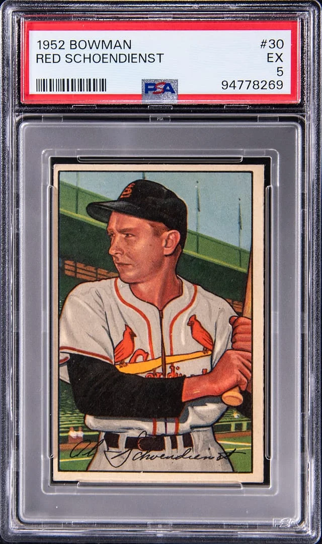 1952 Bowman Red Schoendienst #30 card image