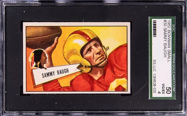 1952 Bowman Sammy Baugh Large #30 card image