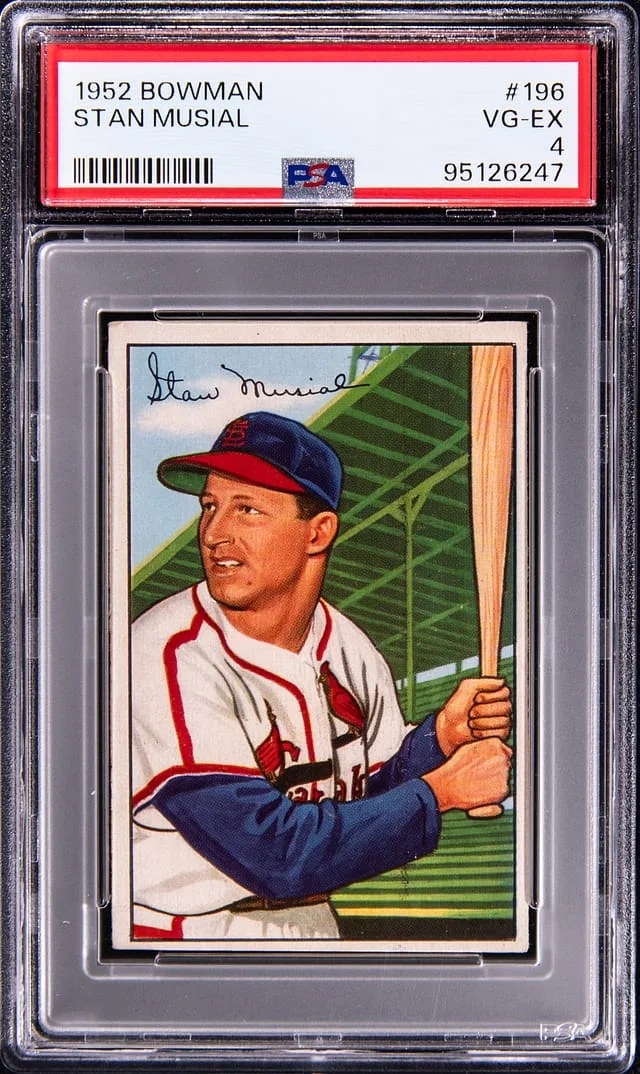 1952 Bowman Stan Musial #196 card image
