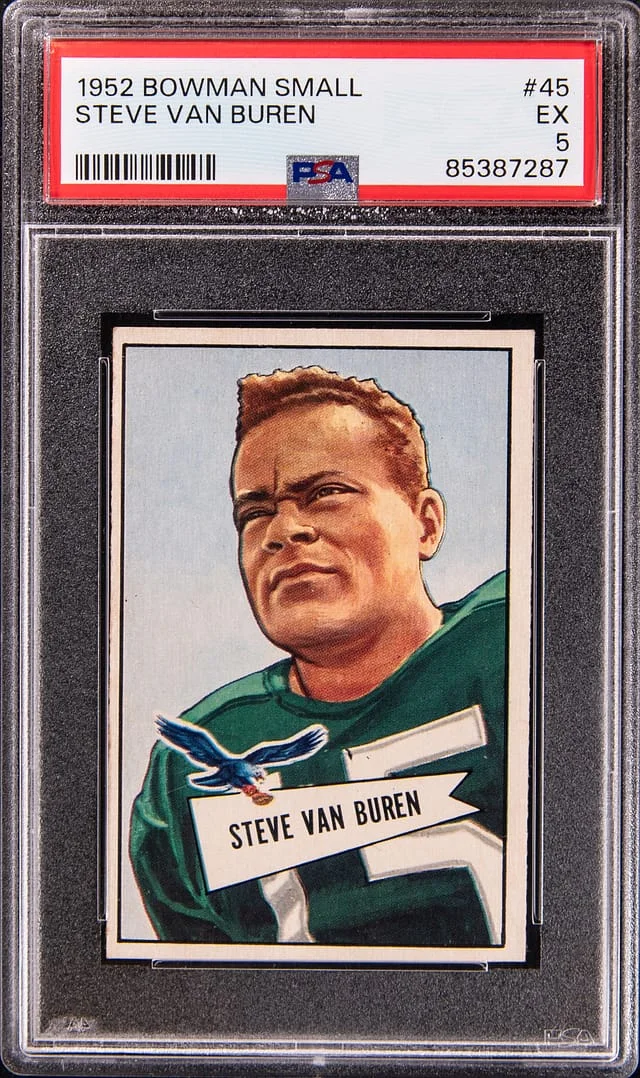 1952 Bowman Steve Van Buren Small #45 card image