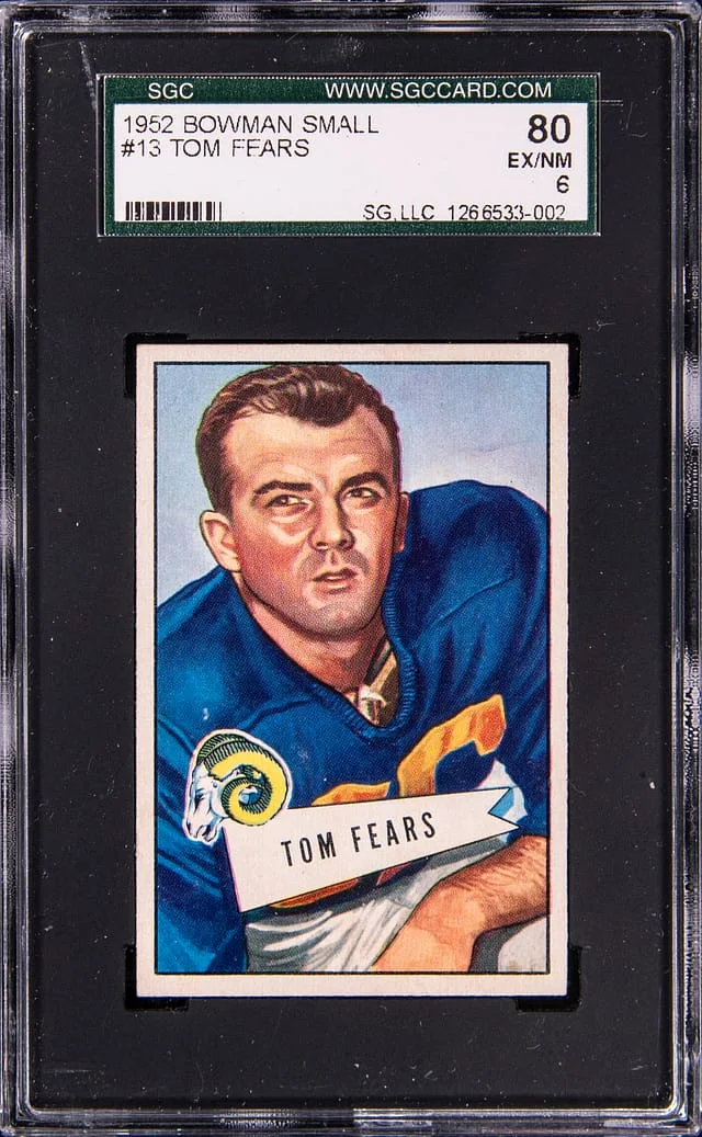 1952 Bowman Tom Fears Small #13 card image