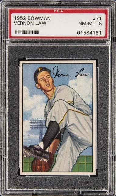 1952 Bowman Vernon Law #71 card image