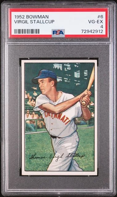 1952 Bowman Virgil Stallcup #6 card image