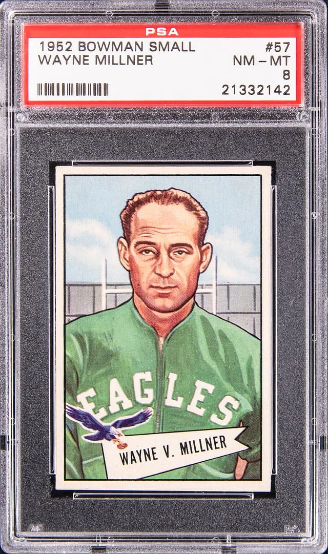 1952 Bowman Wayne Millner Small #57 card image