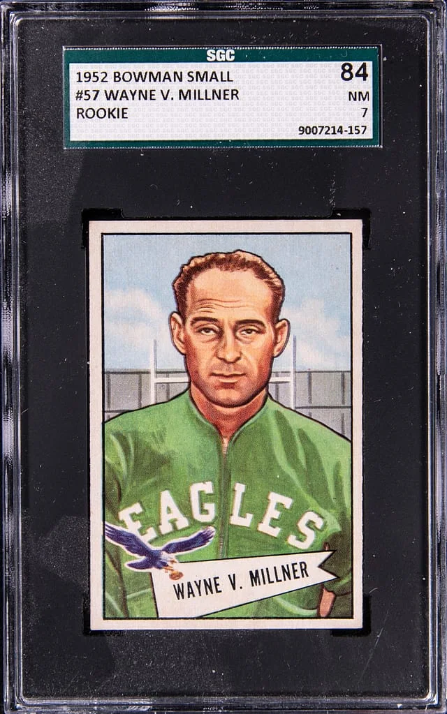 1952 Bowman Wayne V. Millner Small #57 card image