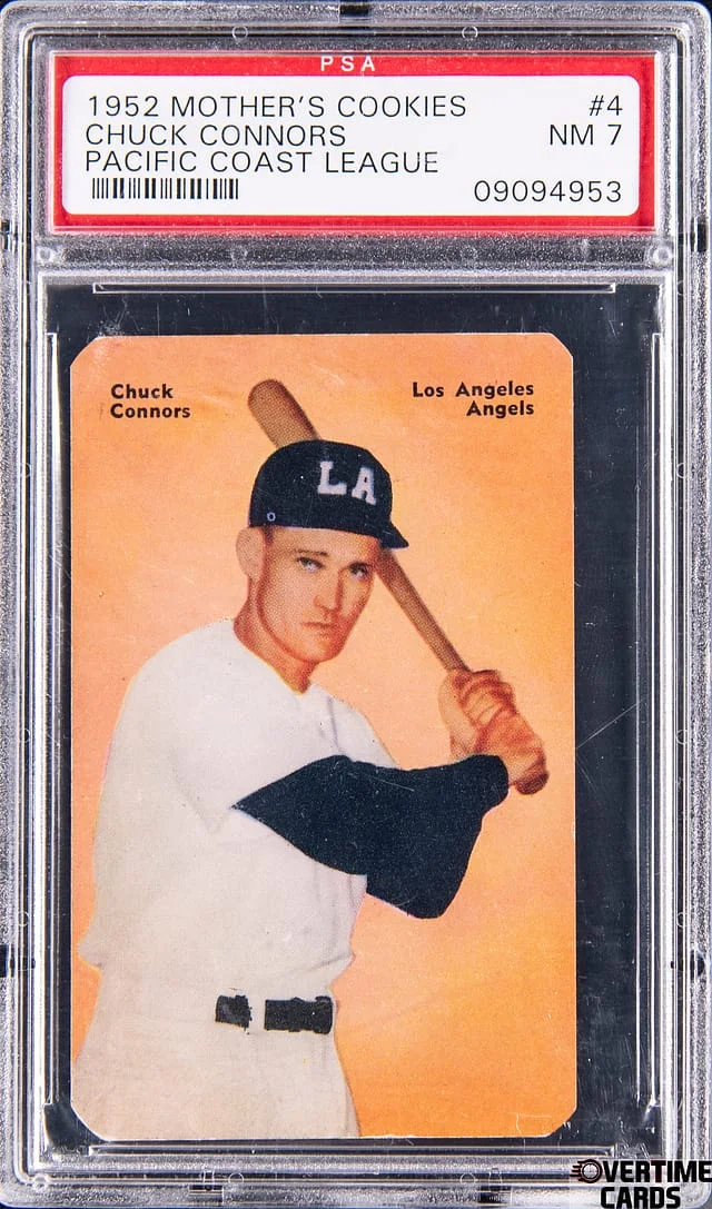 1952 Mother's Cookies Pacific Coast League Chuck Connors #4 card image