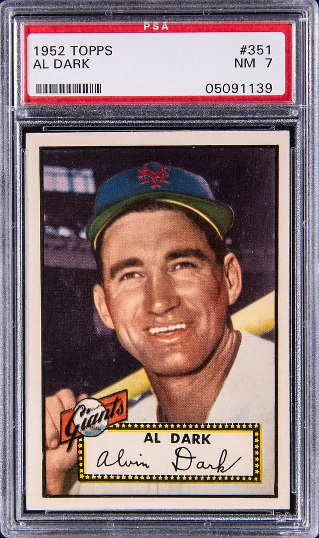 1952 Topps Al Dark #351 card image