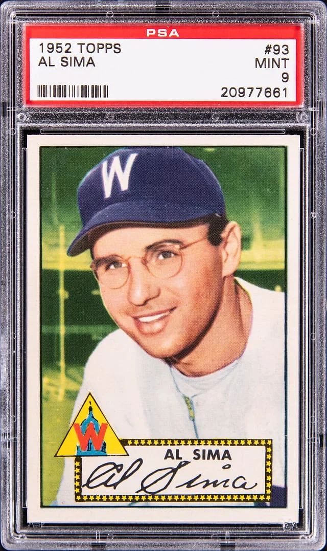 1952 Topps Al Sima #93 card image