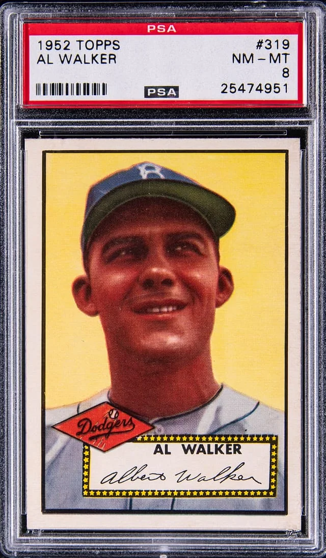 1952 Topps Al Walker #319 card image