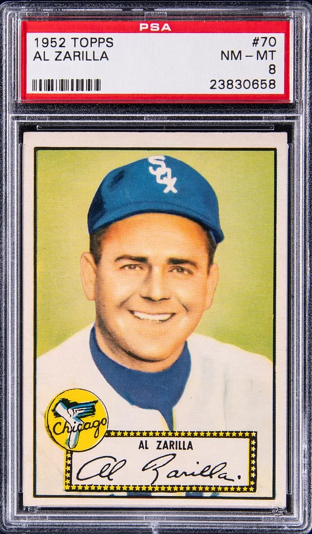 1952 Topps Al Zarilla #70 card image