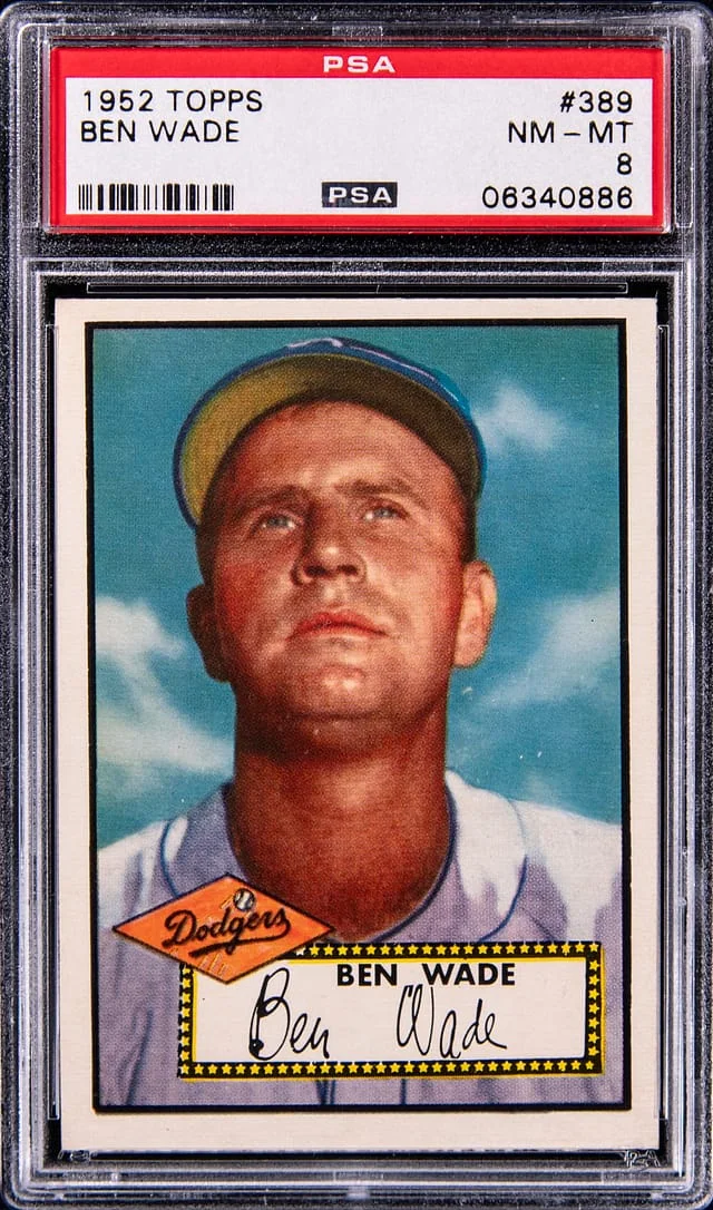 1952 Topps Ben Wade #389 card image
