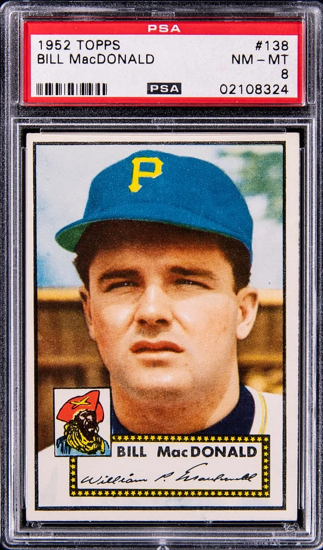 1952 Topps Bill MacDonald #138 card image