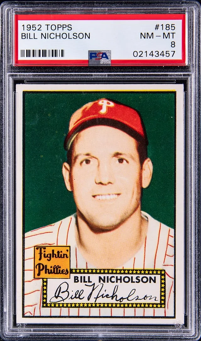 1952 Topps Bill Nicholson #185 card image