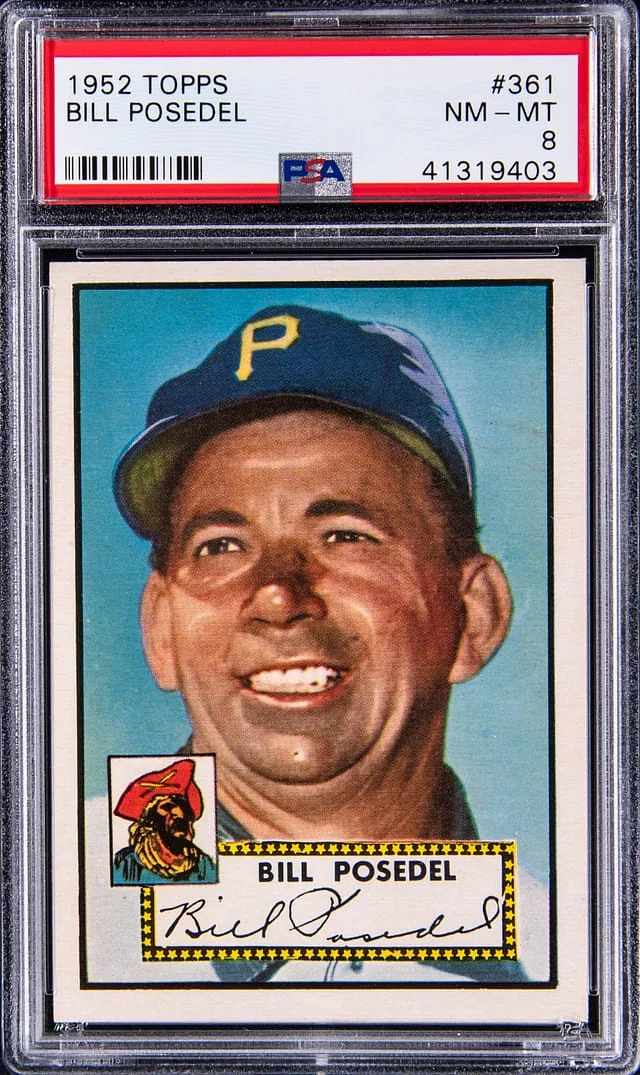 1952 Topps Bill Posedel #361 card image