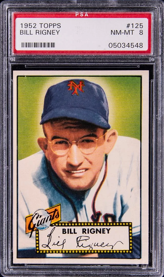 1952 Topps Bill Rigney #125 card image