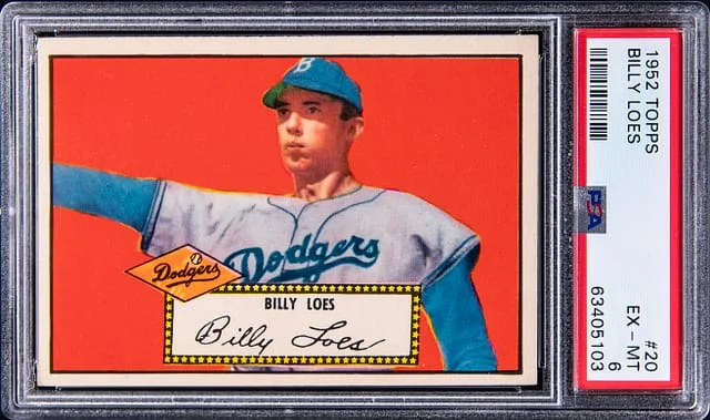 1952 Topps Billy Loes #20 card image