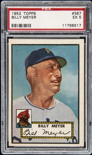 1952 Topps Billy Meyer #387 card image