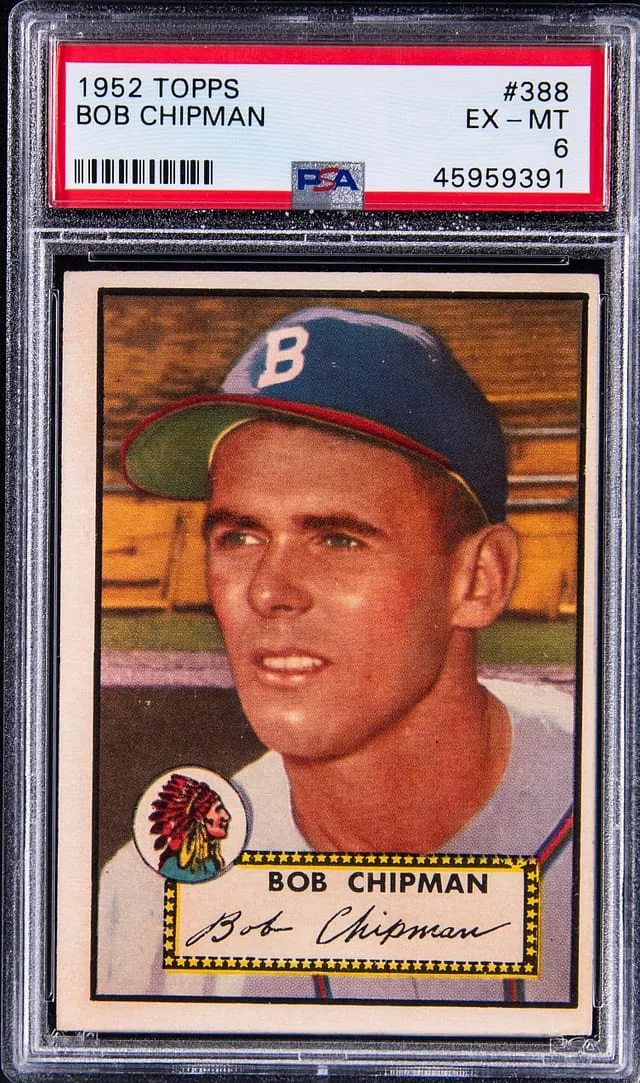 1952 Topps Bob Chipman #388 card image