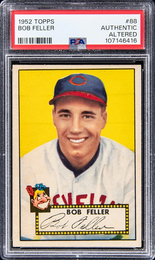 1952 Topps Bob Feller #88 card image