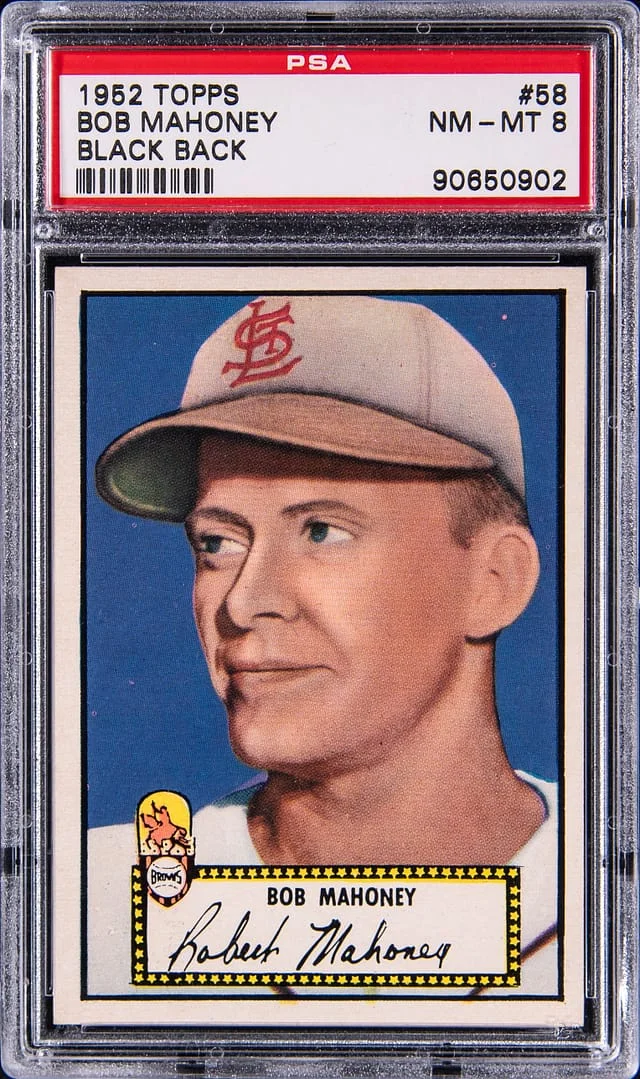 1952 Topps Bob Mahoney #58 card image