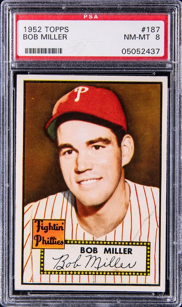 1952 Topps Bob Miller #187 card image