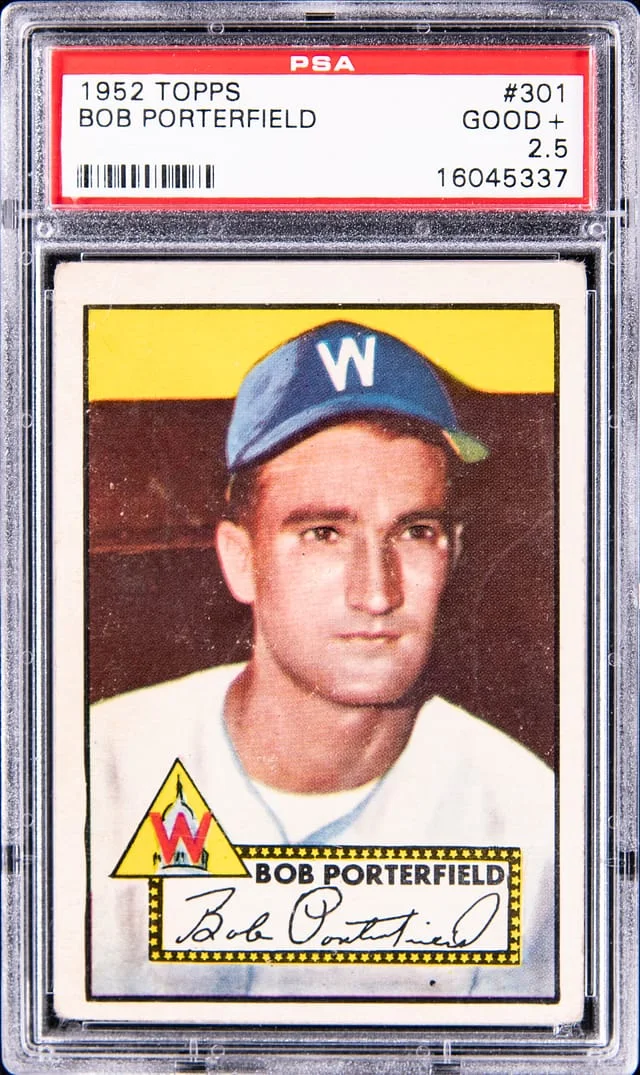 1952 Topps Bob Porterfield #301 card image