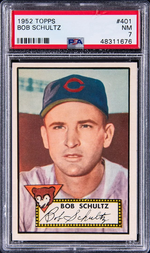 1952 Topps Bob Schultz #401 card image