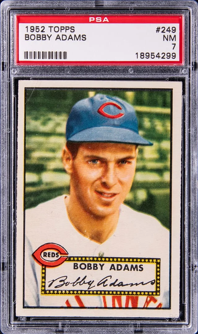 1952 Topps Bobby Adams #249 card image