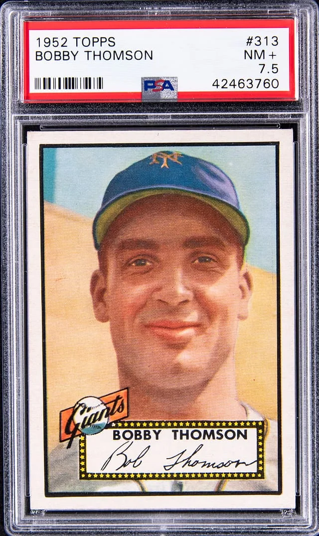 1952 Topps Bobby Thomson #313 card image