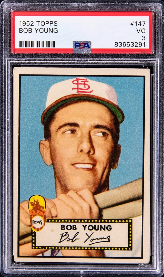 1952 Topps Bobby Young #147 card image