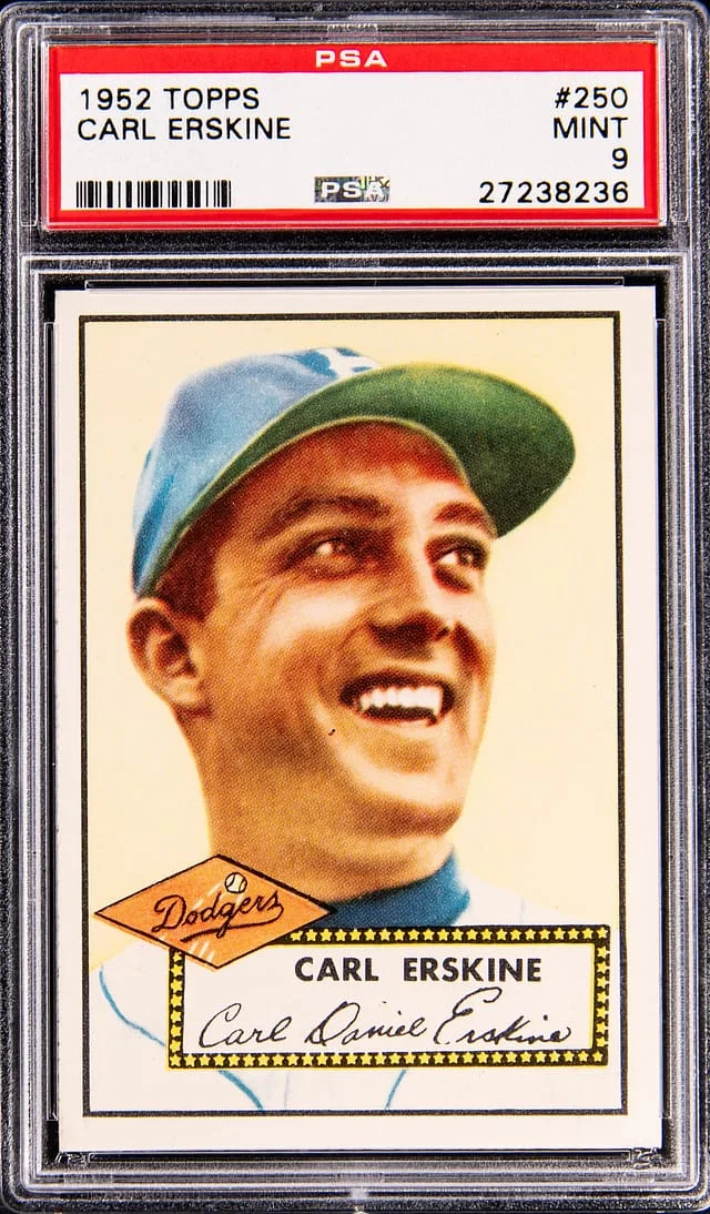 1952 Topps Carl Erskine #250 card image