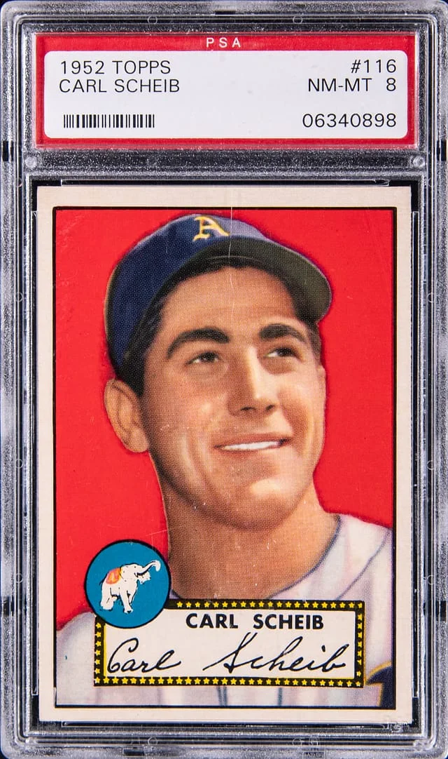 1952 Topps Carl Scheib #116 card image