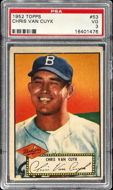 1952 Topps Chris Van Cuyk #53 card image