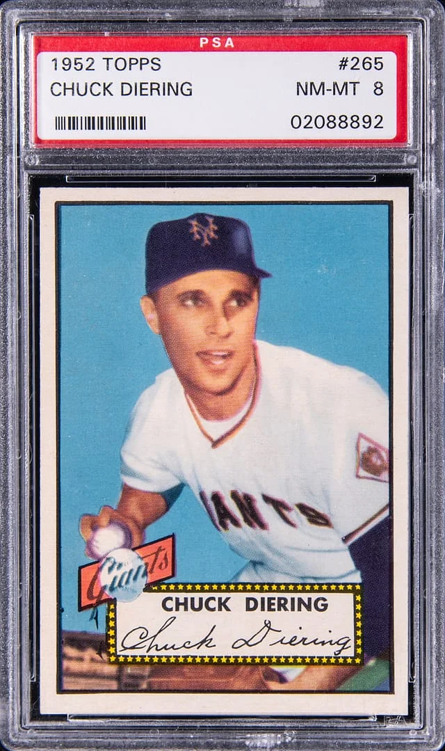 1952 Topps Chuck Diering #265 card image