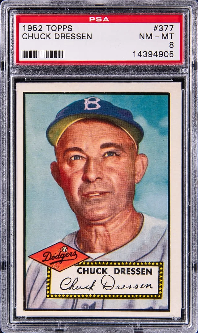 1952 Topps Chuck Dressen #377 card image