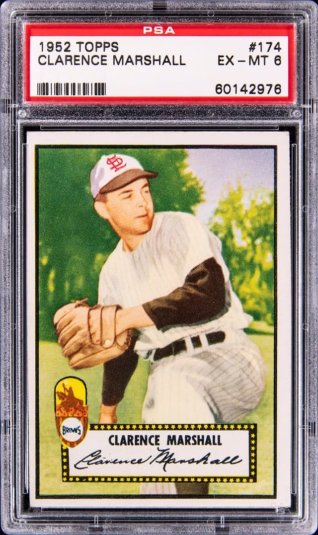1952 Topps Clarence Marshall #174 card image
