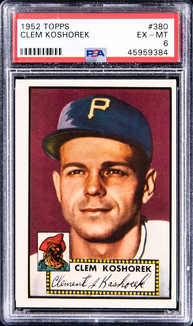 1952 Topps Clem Koshorek #380 card image
