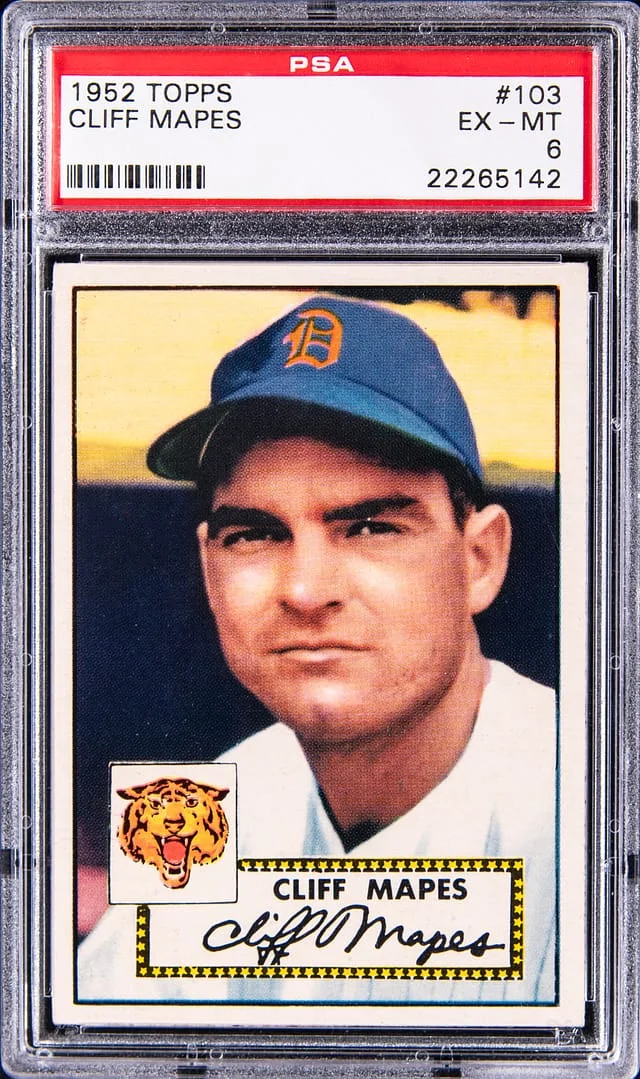 1952 Topps Cliff Mapes #103 card image