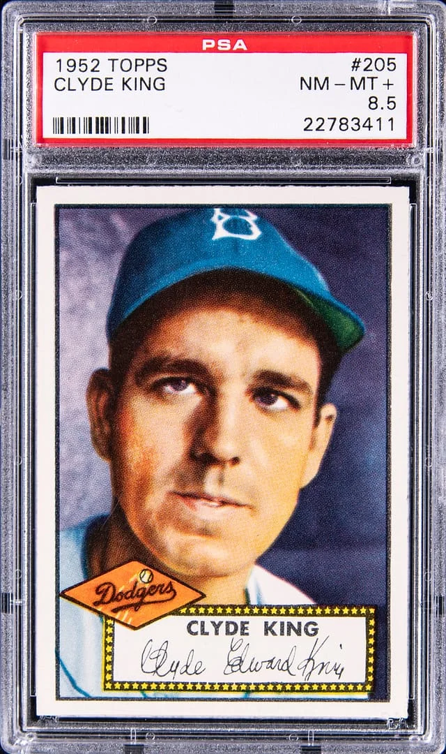 1952 Topps Clyde King #205 card image