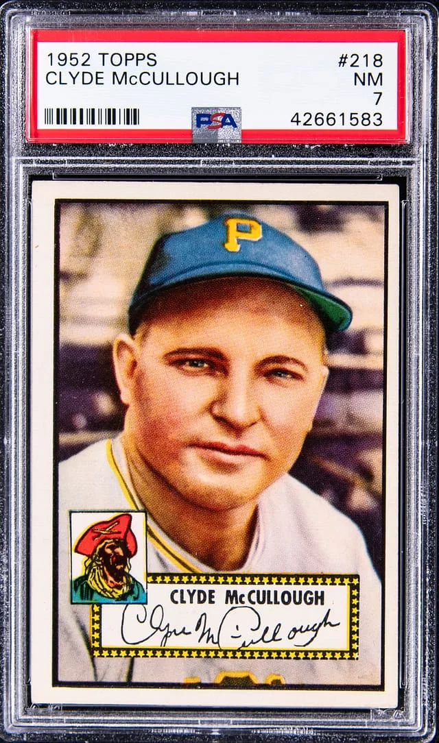 1952 Topps Clyde McCullough #218 card image