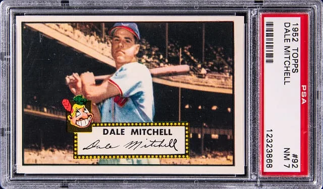 1952 Topps Dale Mitchell #92 card image